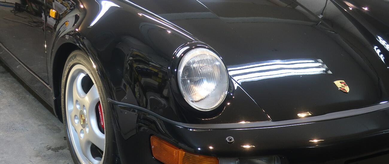 ポルシェ 911 ターボ 名車再生ブラックバードの復活劇 カービューティープロ ブルーボトル ガラスコーティング 東京